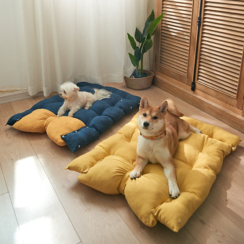 Bow Plush Pet Bed